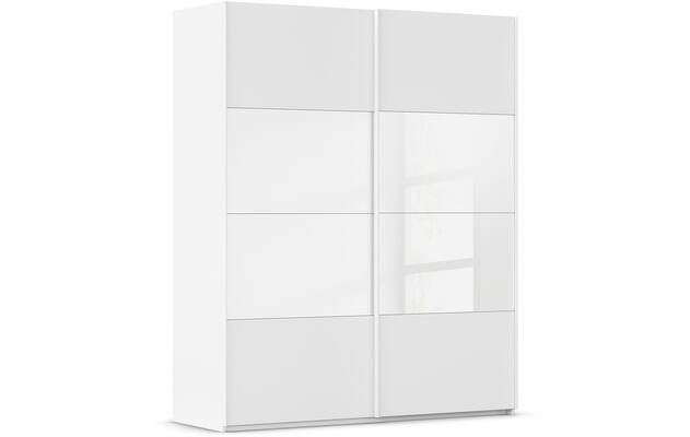 Goossens kledingkast finca combi glans mat glas wit hoogwaardig meubelplaat - 8244364-{merk}-finca-combi-sts-wit-schuifdeuren-02